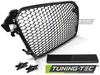 AUDI A4 (B8) RS-TYPE 11.11-15 FÉNYES FEKETE Tuning-Tec Hűtőrács 