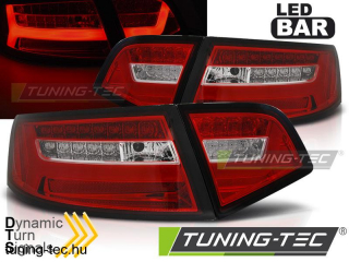 AUDI A6 08-11 SEDAN RED WHITE LED BAR SEQ Tuning-Tec Hátsó Lámpa