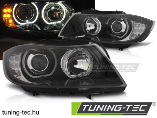 BMW E90/E91 03.05-11 LED ANGEL EYES BLACK LED INDICATOR Tuning-Tec Fényszóró