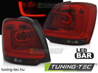 VW POLO 09-13 RED SMOKE LED BAR Tuning-Tec Hátsó Lámpa