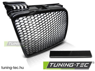 GRILL AUDI A4 (B7) RS-TYPE 11.04-03.08 FÉNYES FEKETE Tuning-Tec Hűtőrács