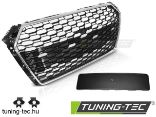 AUDI A4 B9 15-19 CHROME BLACK RS4 STYLE PDC Tuning-Tec Hűtőrács 