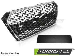 AUDI A4 B9 15-19 CHROME BLACK RS4 STYLE Tuning-Tec Hűtőrács 