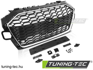 AUDI A4 B9 20- CHROME BLACK PDC Tuning-Tec Hűtőrács 