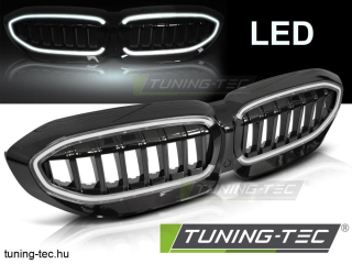 BMW G20/G21 19-22 FÉNYES FEKETE LED Tuning-Tec Hűtőrács