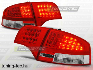 AUDI A4 B7 11.04-11.07 SEDAN RED WHITE LED  Tuning-Tec Hátsó Lámpa