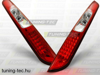 FORD FOCUS MK2 09.04-10 HATCHBACK RED WHITE LED  Tuning-Tec Hátsó Lámpa