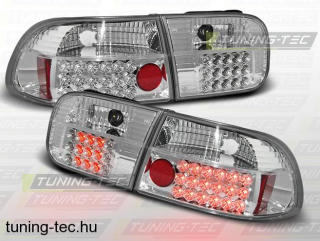 HONDA CIVIC 09.91-08.95 2D/4D CHROME LED  Tuning-Tec Hátsó Lámpa