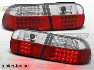 HONDA CIVIC 09.91-08.95 2D/4D RED WHITE LED  Tuning-Tec Hátsó Lámpa