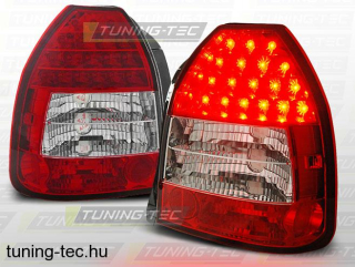 HONDA CIVIC 09.95-02.01 3D RED WHITE LED  Tuning-Tec Hátsó Lámpa